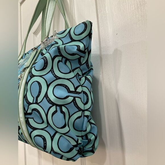 Coach Poppy 3D Op Art Glam Tote Purse Handbag‎ - Picture 3 of 16